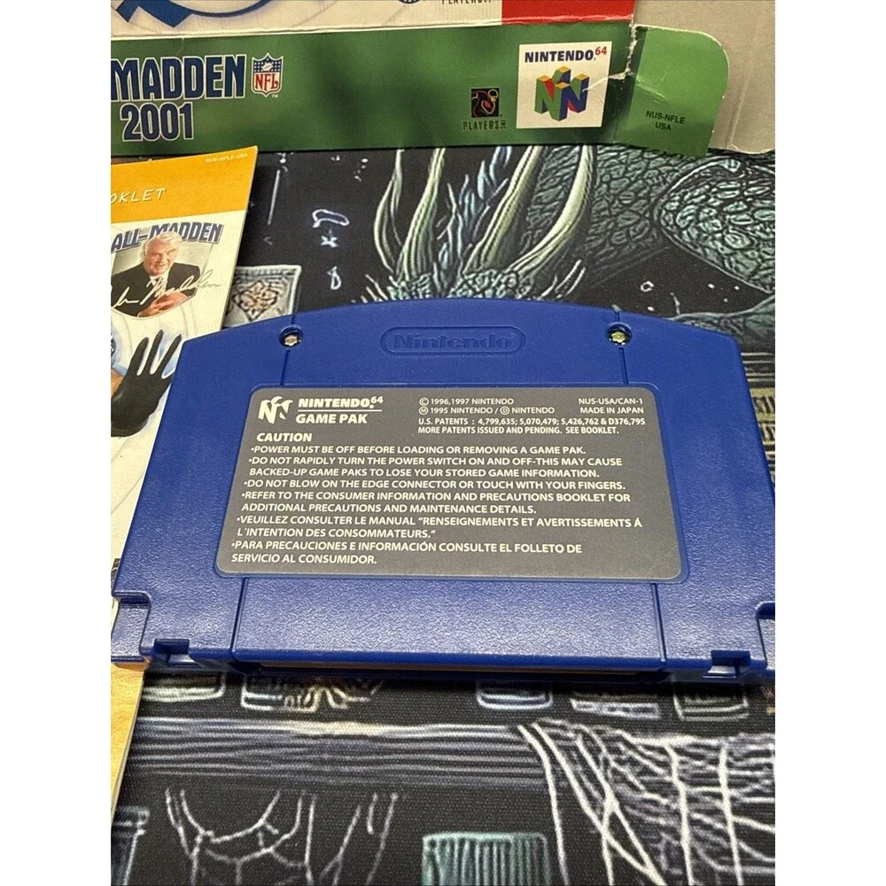 Madden 2001 Nintendo 64 Missing Box Insert